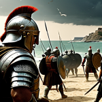 이탈리아 주요 전쟁 역사 - **Image Prompt: Punic Wars - Clash for Mediterranean Dominance**
    A highly detailed, cinematic hi...