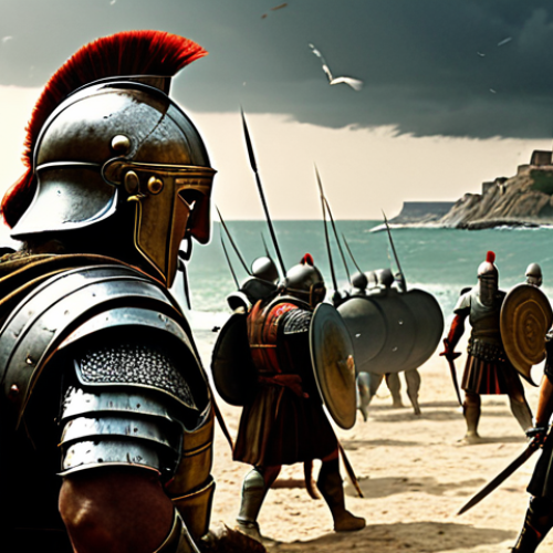 Home 5 이탈리아 주요 전쟁 역사 - **Image Prompt: Punic Wars - Clash for Mediterranean Dominance**
A highly detailed, cinematic hi...