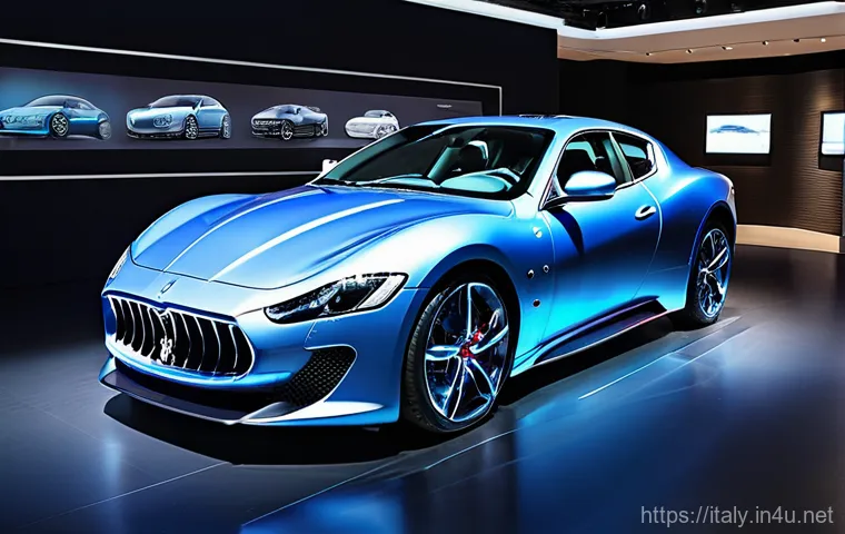 마세라티 브랜드 히스토리 - **Prompt 2: The Elegance of Maserati GTs under Ferrari's Influence**
    An elegant Maserati GranTur...