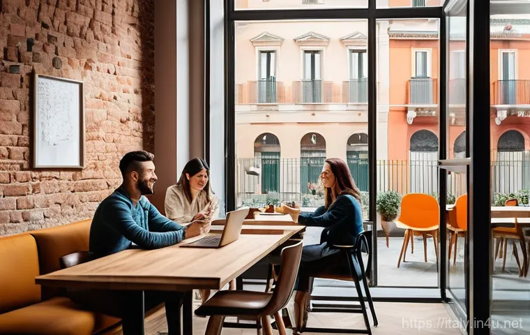 이탈리아 노동법 및 근로 환경 - **Work-Life Balance in an Italian City:** A group of diverse professionals, including men and women ... 이탈리아 노동법 및 근로 환경 - **Work-Life Balance in an Italian City:** A group of diverse professionals, including men and women ...