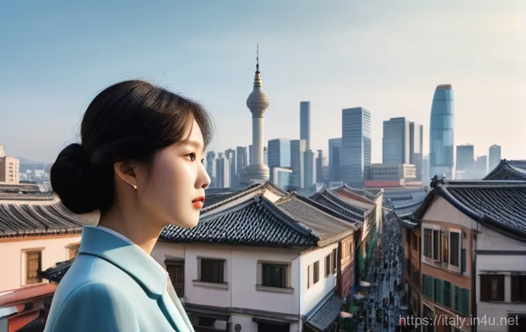 이탈리아와 한국 경제 비교 - **Prompt 1: Converging Economic Crossroads**
"An intricate urban landscape where elements of a m...